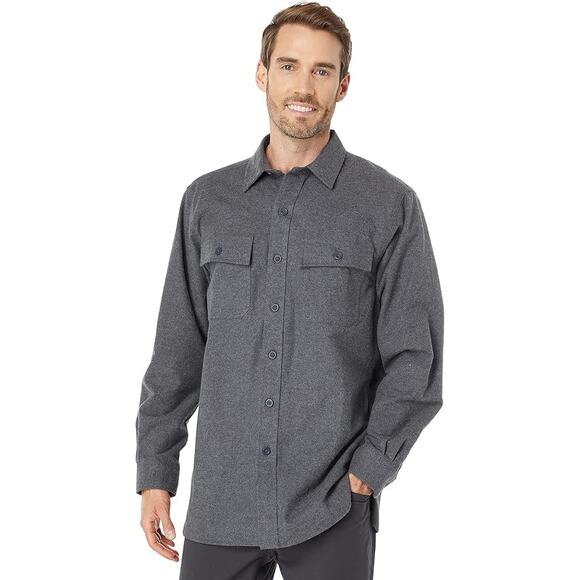 L.L. Bean Slightly Fitted Chamois Shirt Mens Size XXL 2XL Charcoal Gray - Picture 2 of 6